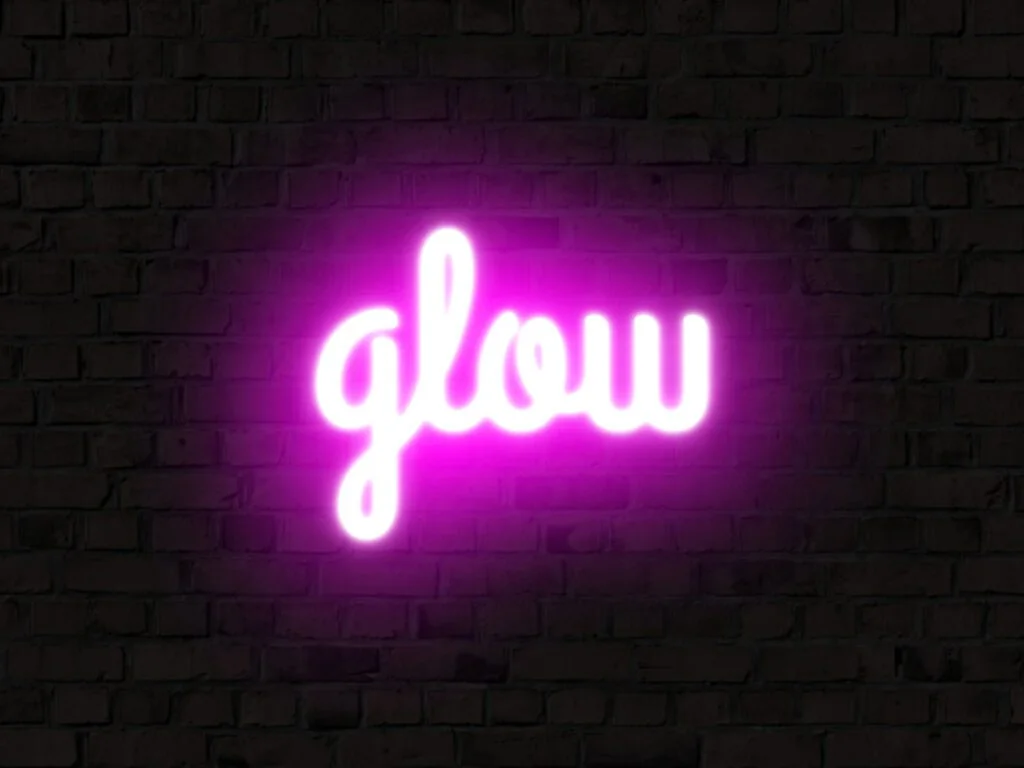 Glow effect created with affinity designer