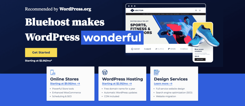 Best WordPress Hosting Australia - Blue Host